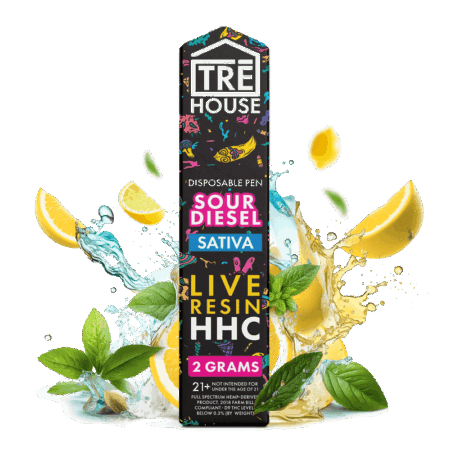 Pen - Sour Diesel - Sativa - Live Resin - HHC - 2 Grams - (10 Pack)