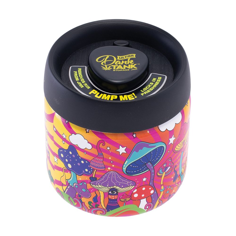 Fujima Dank Tank Vacuum Glass Jar – 4.2″ / Mushroom Vibe