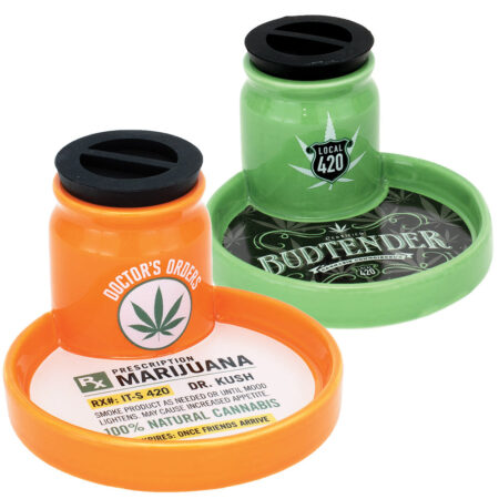 Fujima Ceramic 2 in 1 Airtight Stashtray - 5"x3"