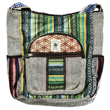 ThreadHeads Multi-Pattern Zippered Shoulder Bag