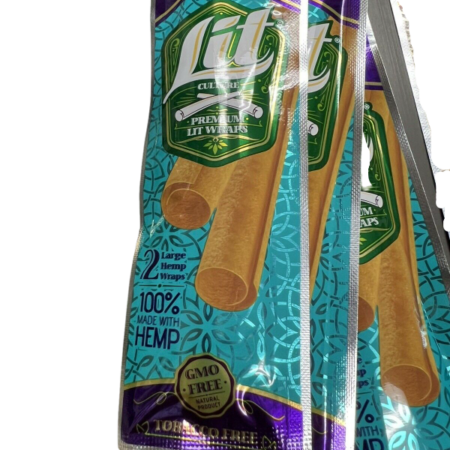 Lit Culture Hemp Natural Herbal Paradise Express Organic 3 Count 6 Large Wraps
