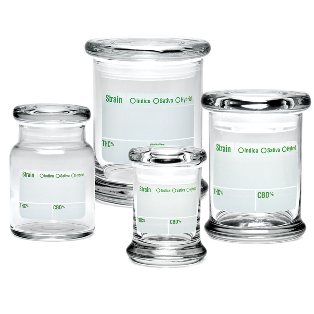 420 Science Pop Top Jar – Clear Write & Erase
