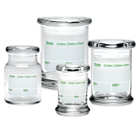 420 Science Pop Top Jar - Clear Write & Erase