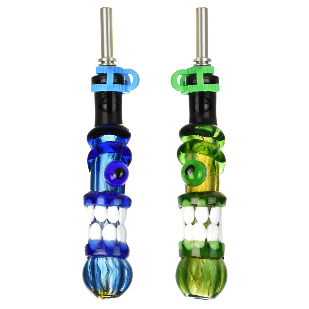 Trippy Face Dab Straw w/ Ti Tip – 5″/10mm F/Colors Vary