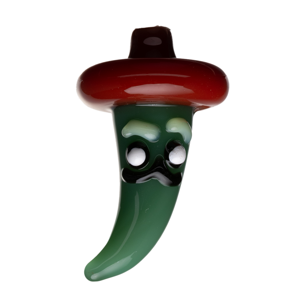 Human Grade Chili Pepper Glass Carb Cap