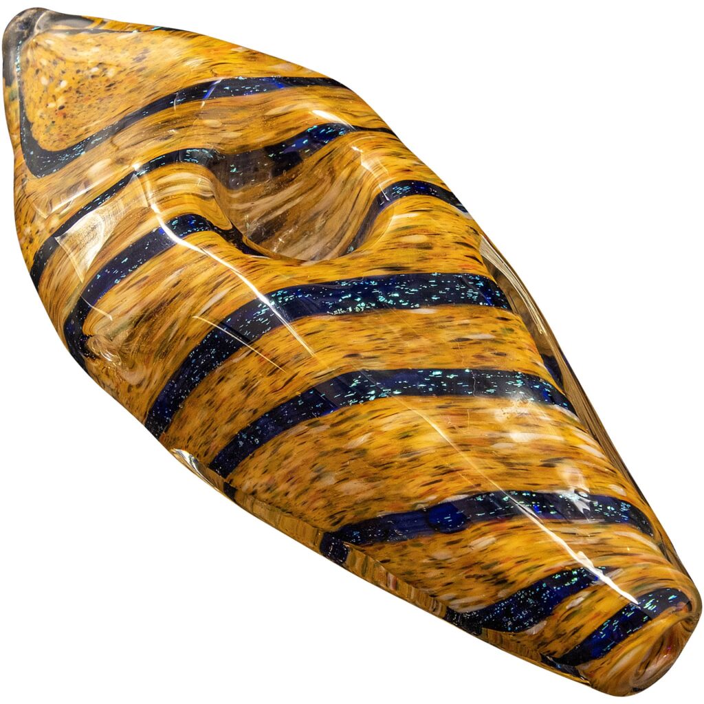 LA Pipes Sparkle Gem Stone Glass Pipe