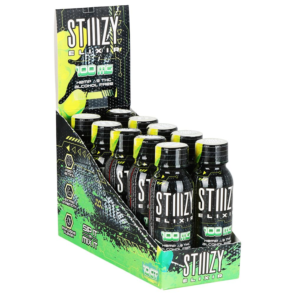 10CT DISPLAY – STIIIZY D9 Hemp Elixir – 2oz / 100mg