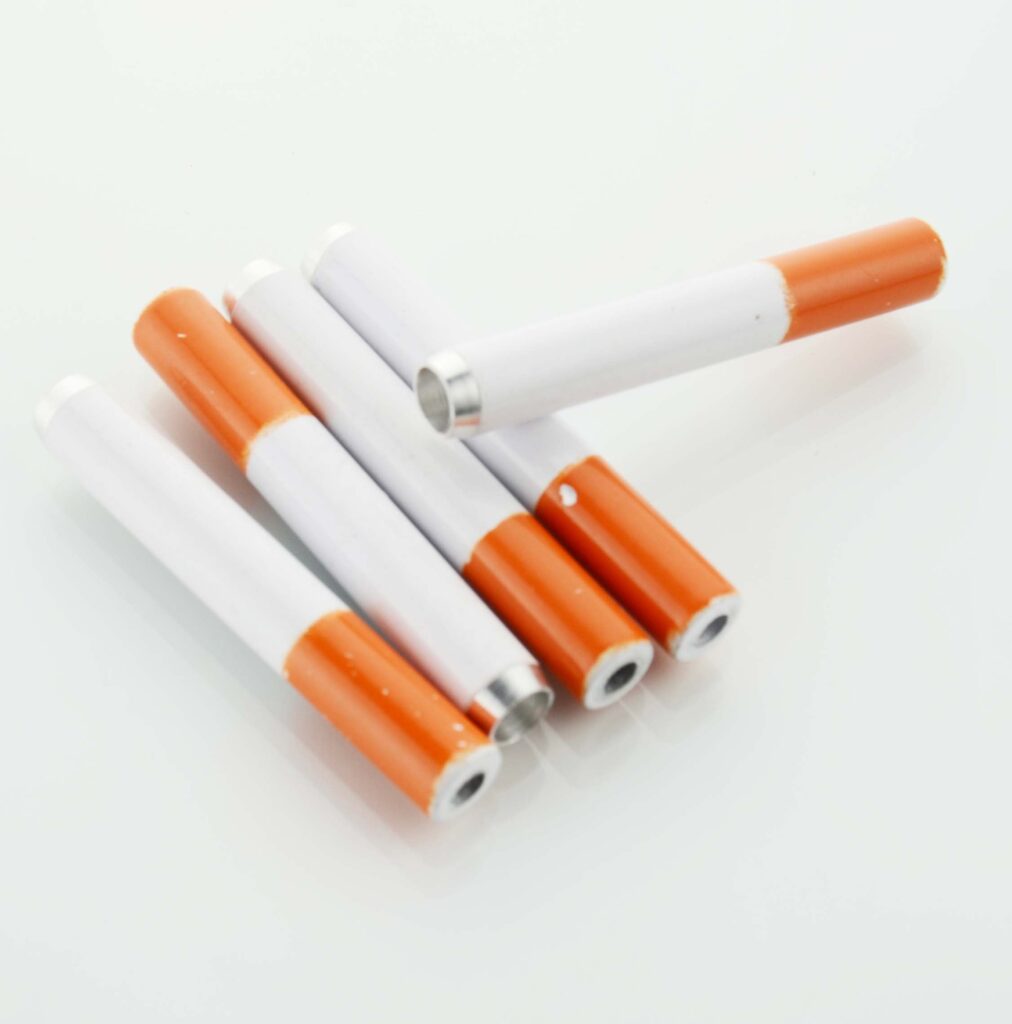 Compact Metal Cigarette-Style One Hitter