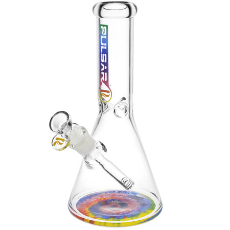 Pulsar Bottoms Up Tie Dye Water Pipe - 10"/14mm F