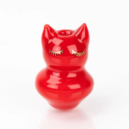 Sakibomb Kitty Carb Cap Red Glass Accessory