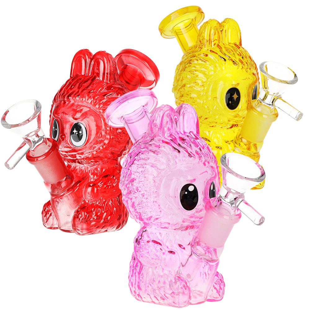 Funny Animal Glass Mini Water Pipe – 4.5″ / 14mm F / Colors Vary