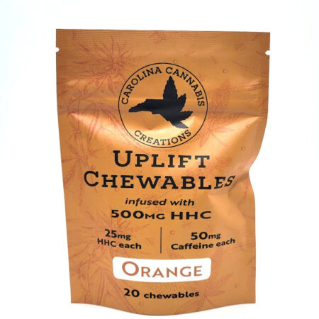Uplift Chewables | HHC+Caffeine | Strawberry 20ct bag