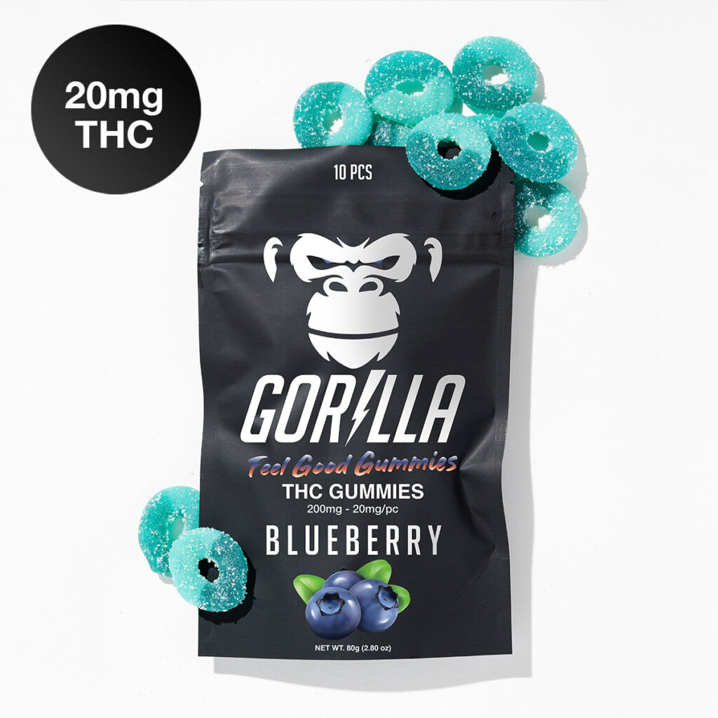 Gorilla THC Gummies – 20MG Delta 9 (10pc)
