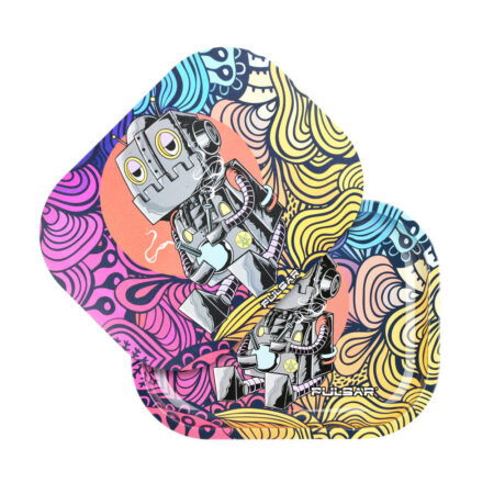 Pulsar Mini Metal Rolling Tray w/ Lid – DopeBot / 7″x5.5″