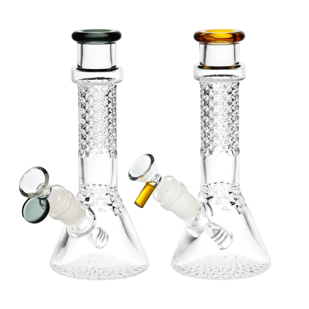 Fractal Mini Beaker Water Pipe 14mm – 7.5″/14mm F/Clrs Vry