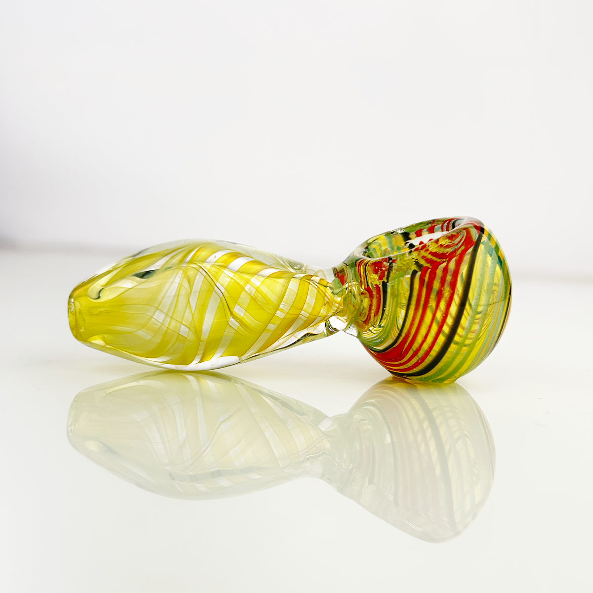 Artisan 3-Inch Fumed Glass Spoon Pipe - Image 5