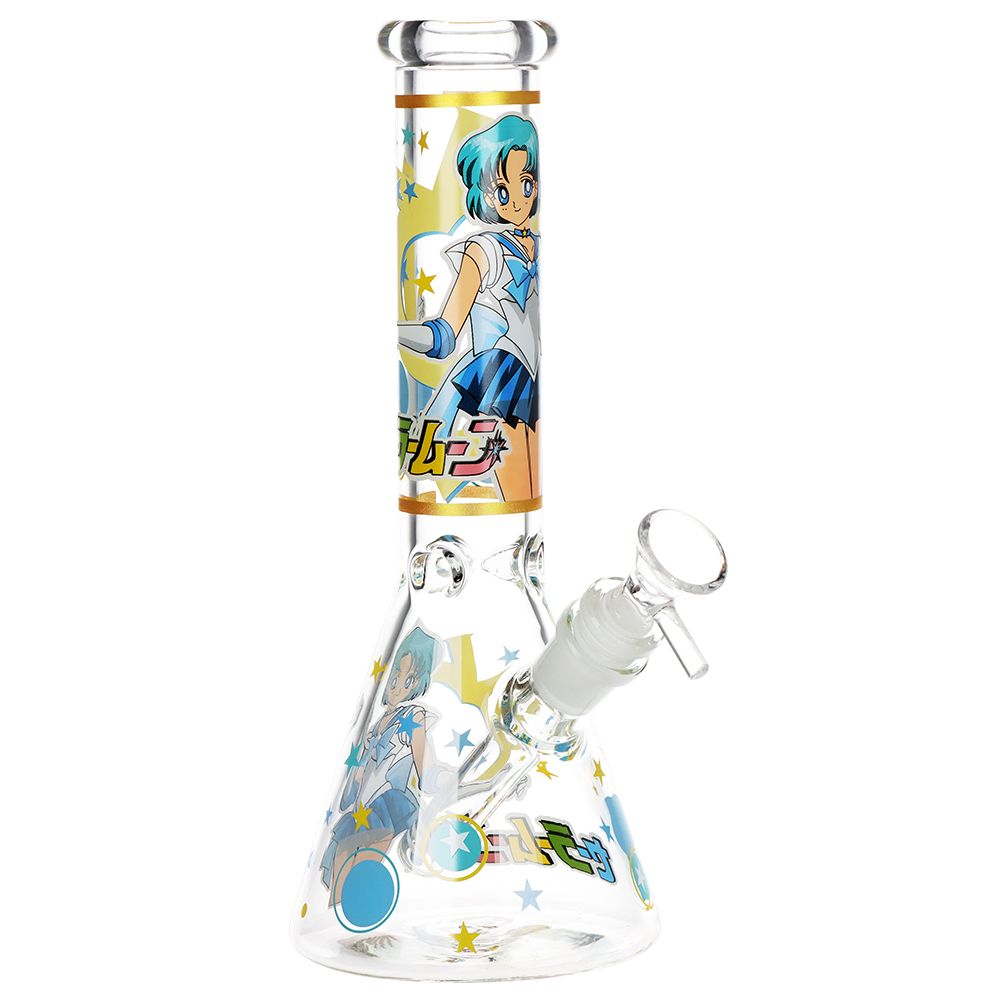 Sailor Mercury Version 2 Beaker Glass Water Pipe – 10″ / 14mm F
