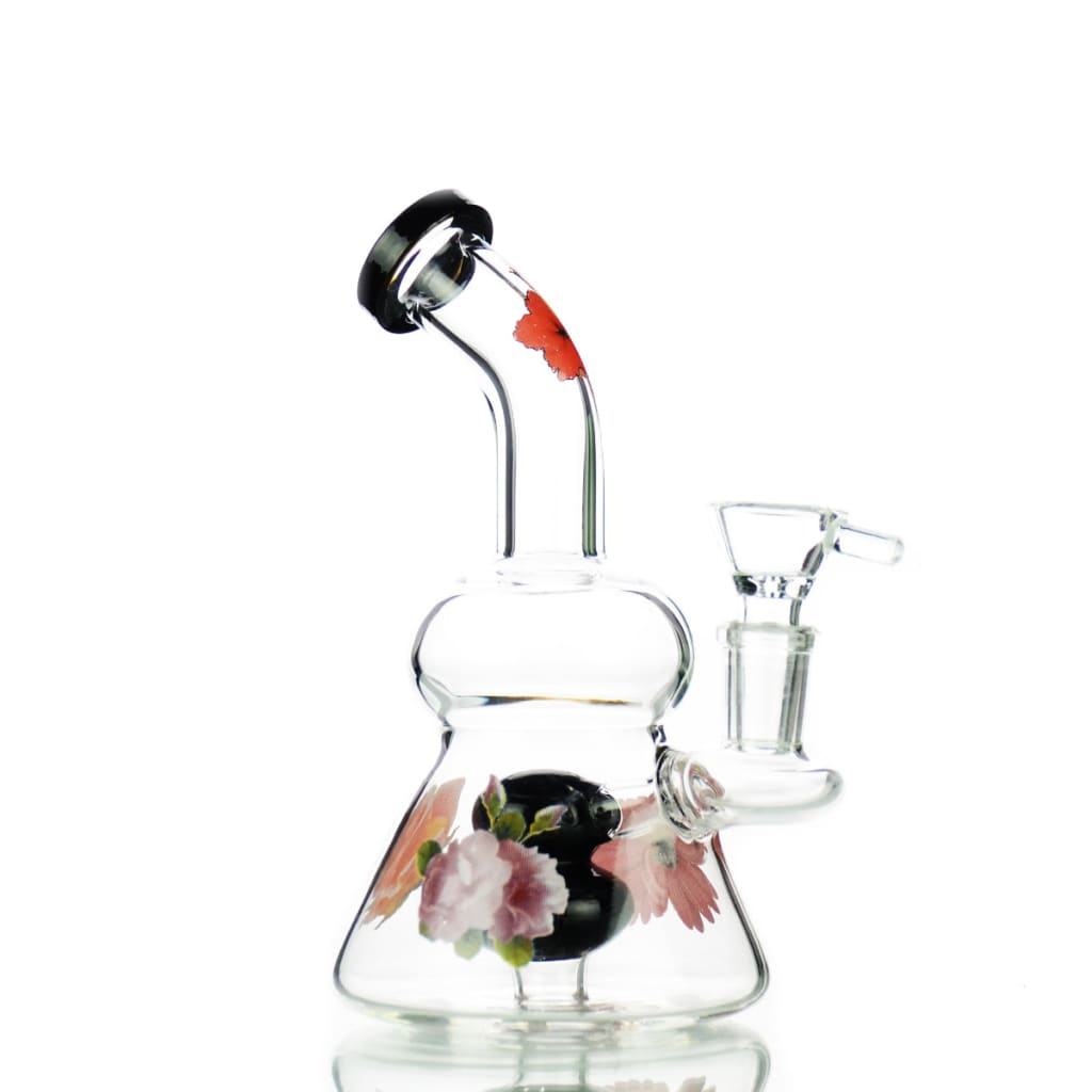 7 Flower Water Pipe with 14mm Male Bowl for Smooth Smoking Experience - Bowl - Image 2