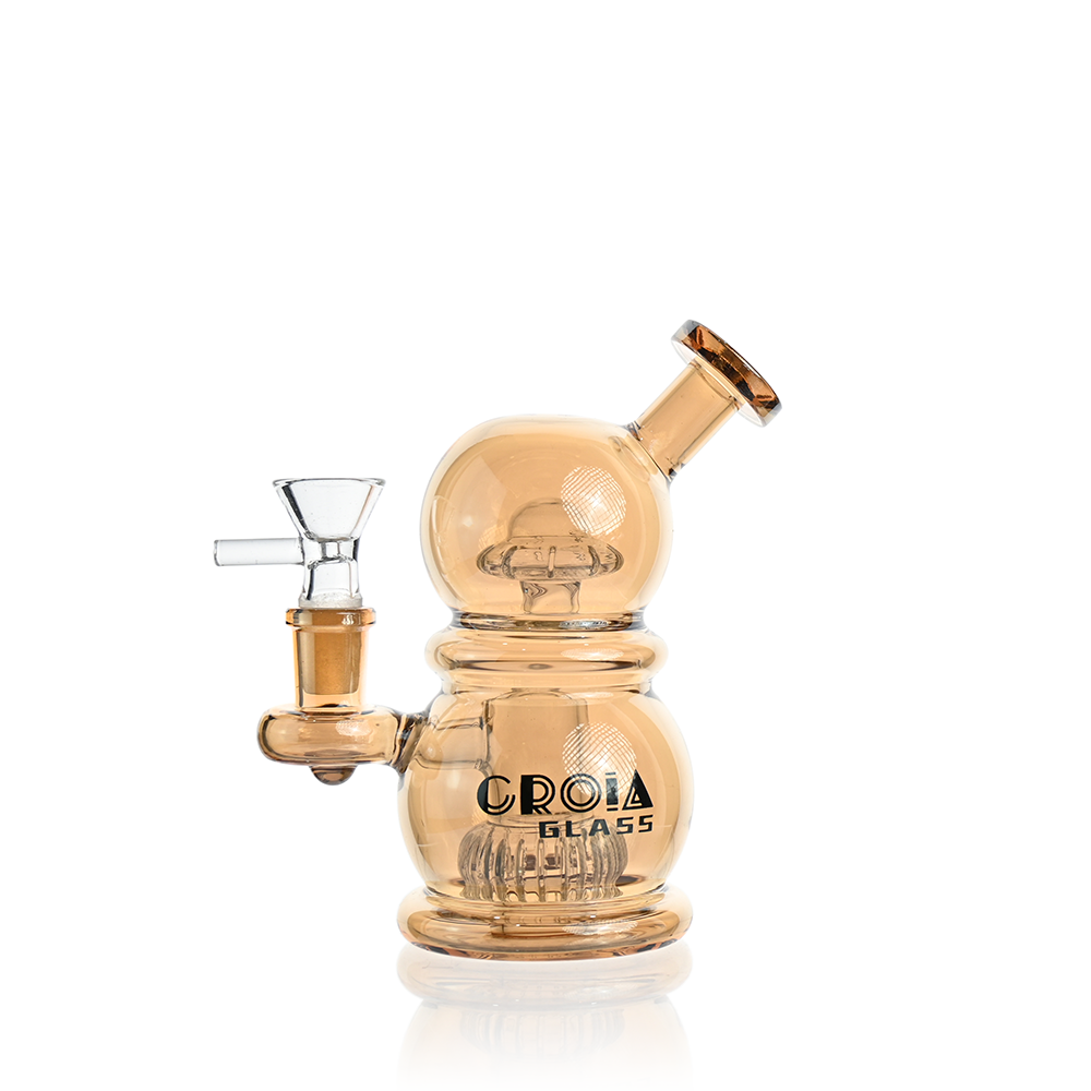 6" Mini Egg Dab Rig with Crown Perc | Croia Glass - Image 5