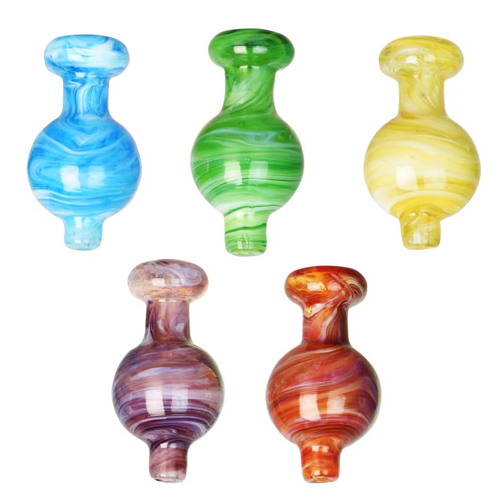 Cloudy Swirl Ball Carb Cap – 27mm / Colors Vary