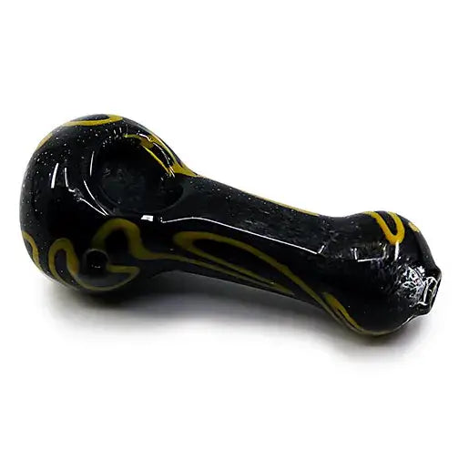 LEAF Golden Swirl 4-Inch Glass Hand Pipe