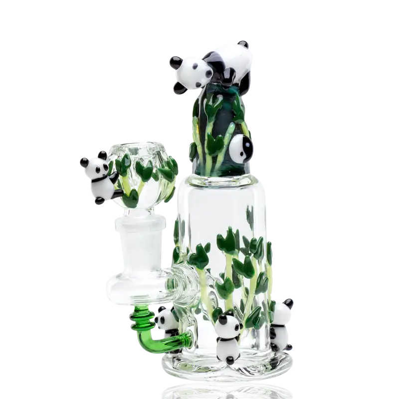 Empire Glassworks Climbing Pandas Mini Dab Rig