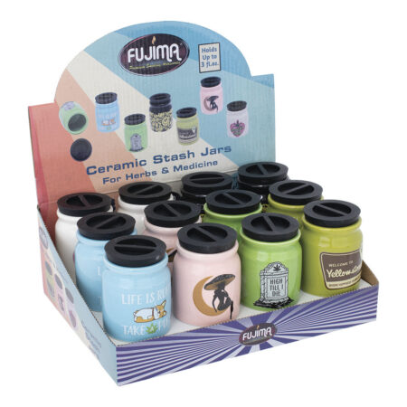 Fujima Cute’n’Punny Ceramic Stash Jar – 3fl oz / 12pcs