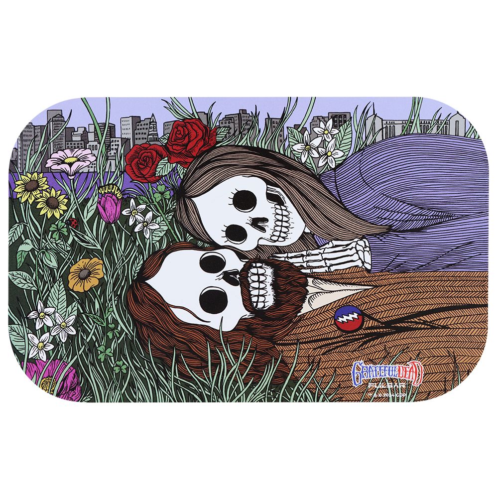 Grateful Dead x Pulsar Magnetic Rolling Tray Lid – Flower Couple / 11″ x 7″