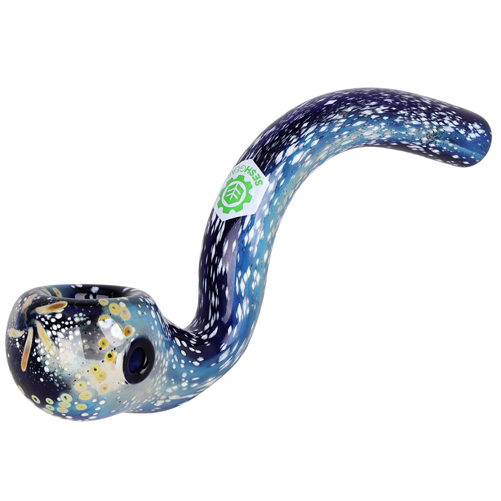 SeshGear Galaxy View Sherlock Glass Hand Pipe – 6″