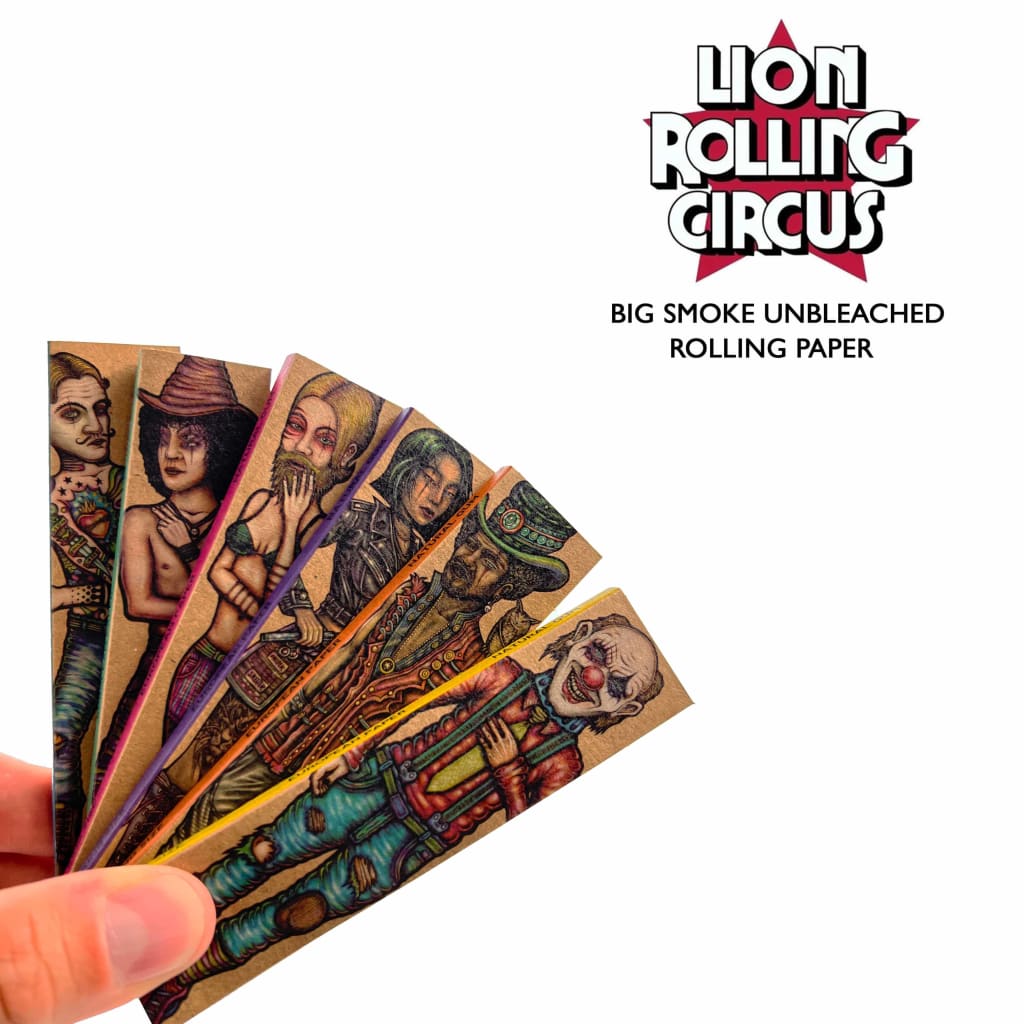 Lion Rolling Circus Unbleached King Size Rolling Papers