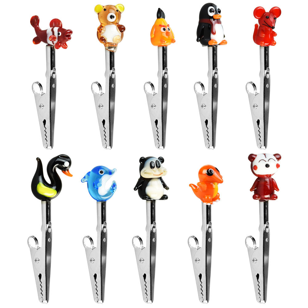 Animal Style Glass Memo Clips – 3″/Assorted Designs – 30PC SET