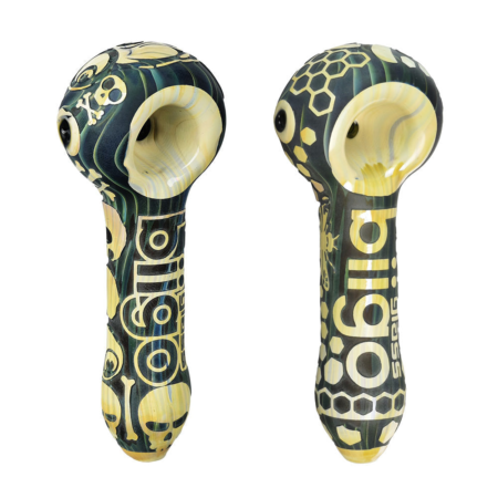 BIIGO Honeycomb In Relief Spoon Pipe - 4.5"