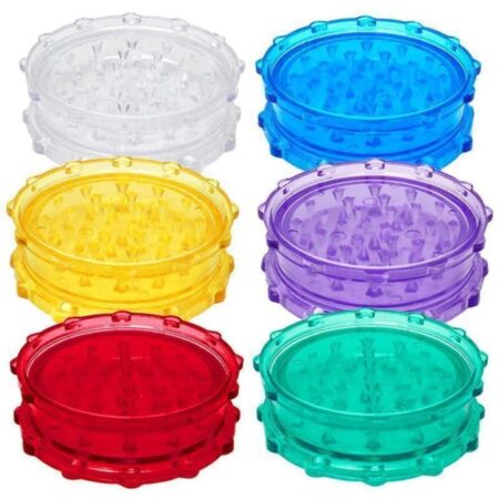 Dry Herb Acrylic Grinder for Shredding Herb Assorted Colors 2.5in