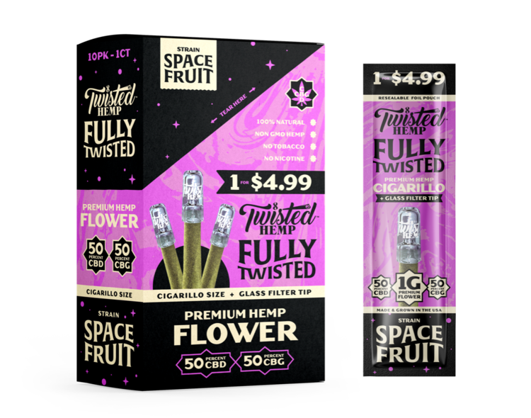 Twisted Hemp Fully Twisted CBD Cigarillos – 10ct Display