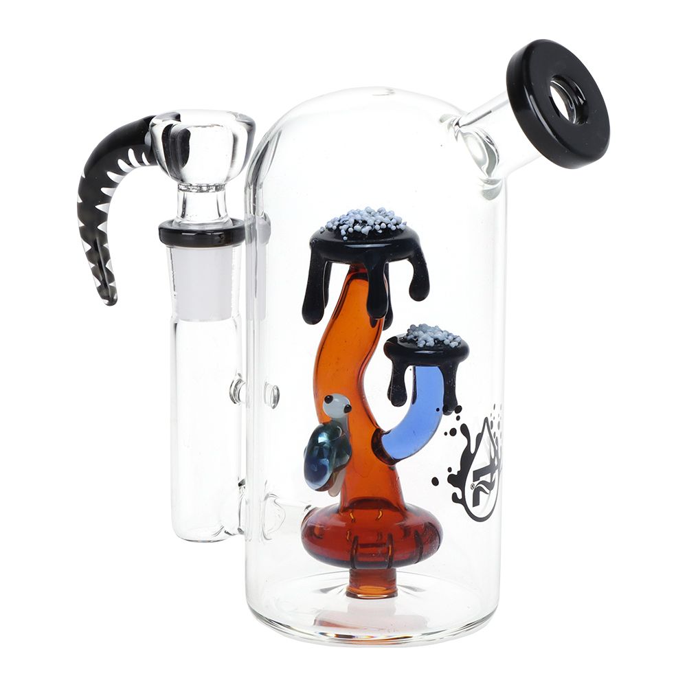 Pulsar Magma Lake Mushroom Glass Water Pipe – 5.5″ / 14mm F
