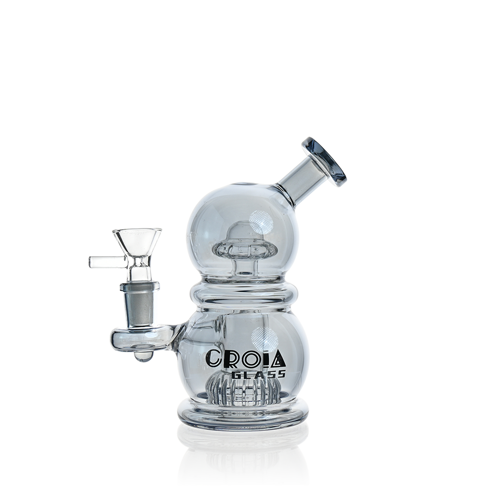 6" Mini Egg Dab Rig with Crown Perc | Croia Glass - Image 8