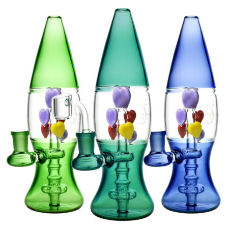 Pulsar Hearts Lava Lamp Rig – 9″ / 14mm F / Colors Vary