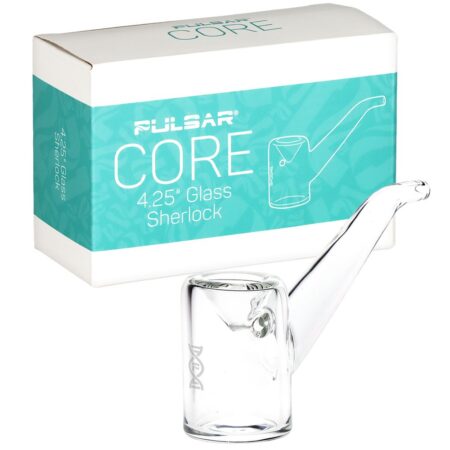 Pulsar CORE Sherlock Glass Hand Pipe – 4.25″