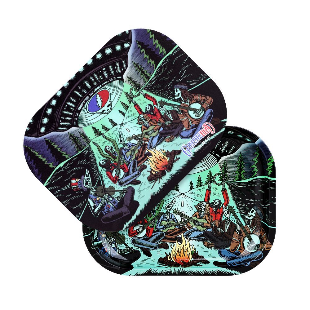 Grateful Dead x Pulsar Mini Rolling Tray & Lid Kit – UFO Jam / 7″x5.5″