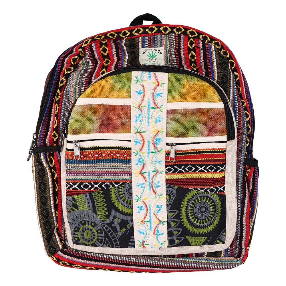 ThreadHeads Tie Dye Patchwork Backpack – 16″x14″