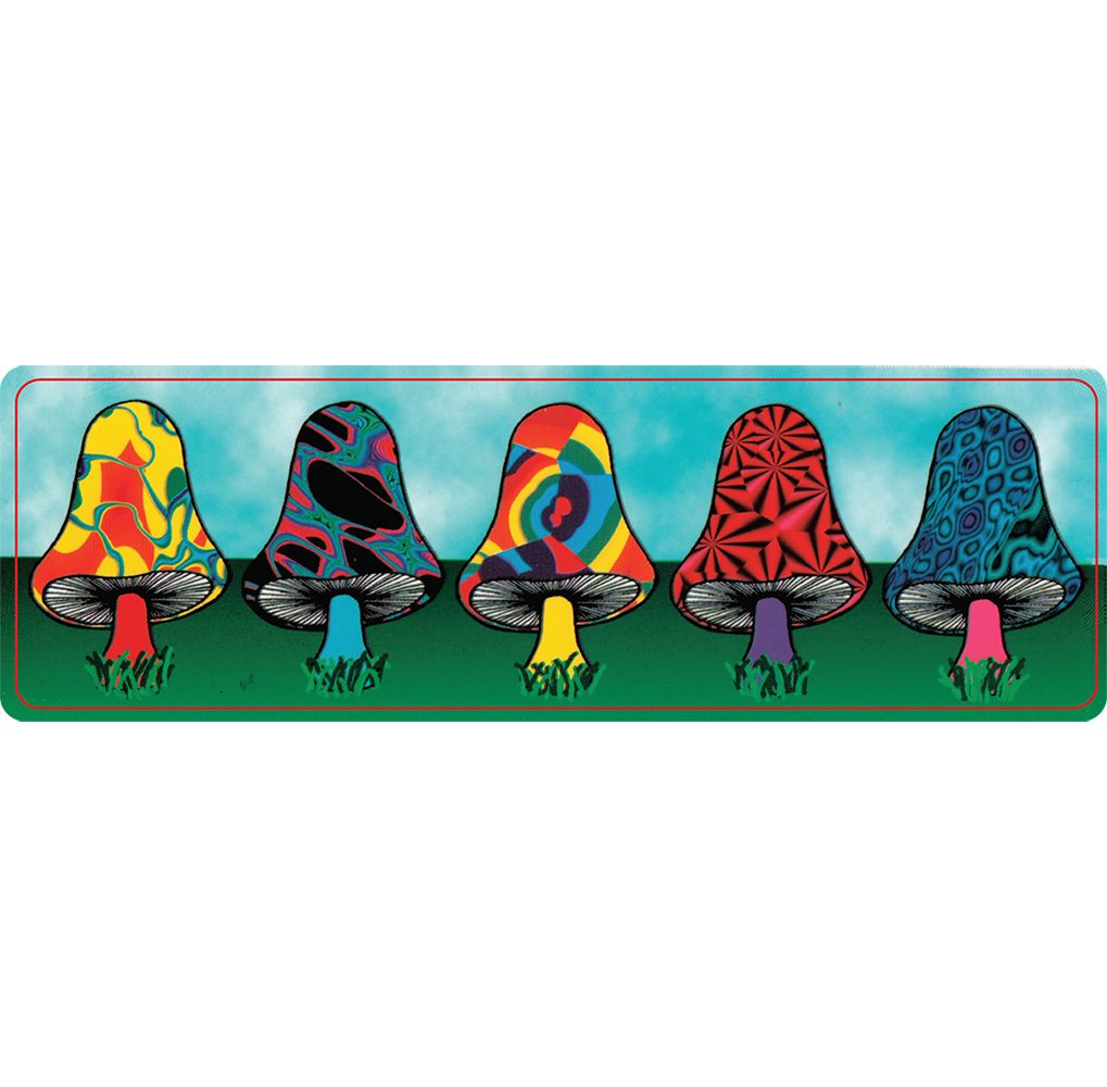 Trippy Mushroom Troop Sticker – 6.25″ x 2″