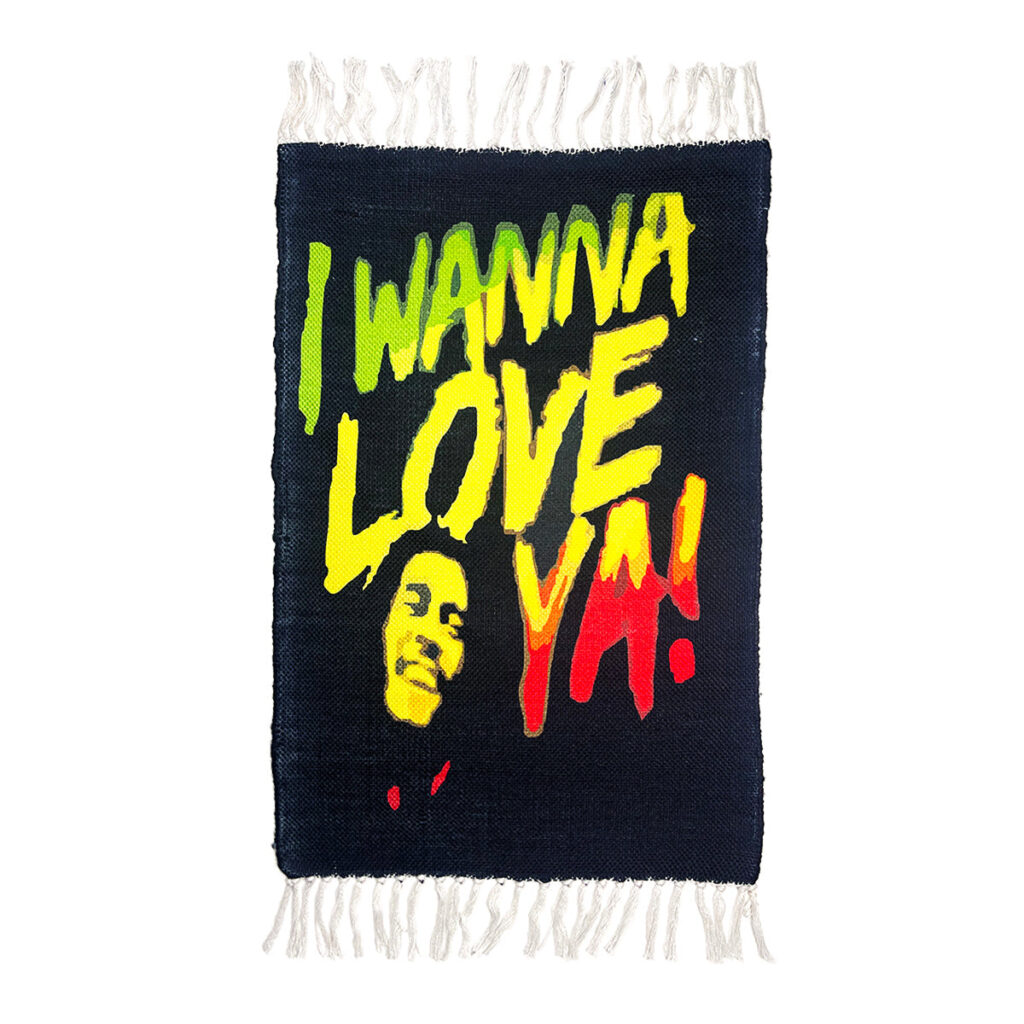 I Wanna Love Ya! Handloom Doormat 2×3 ft