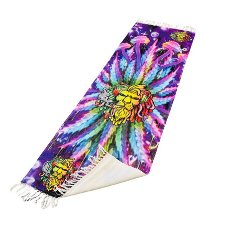 Handloom Botanical Leaf Runner – 2.5ft x 8ft
