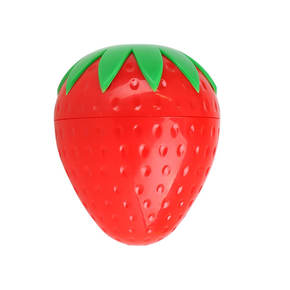 Strawberry Plastic Storage Jar – 3″