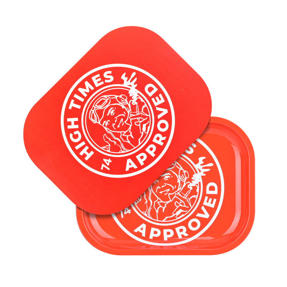 High Times x Pulsar Mini Metal Rolling Tray w/ Lid – High Times Approved / 7″x5.5″