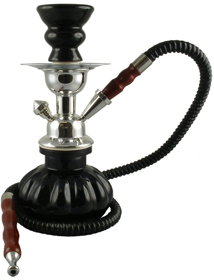 Pumpkin Style 1-Hose Hookah – 9″ / Colors Vary