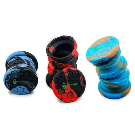 Space King Collapsible Silicone Jar for Secure Herb Storage