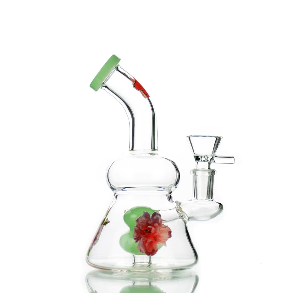 7 Flower Water Pipe with 14mm Male Bowl for Smooth Smoking Experience - Bowl - Image 6