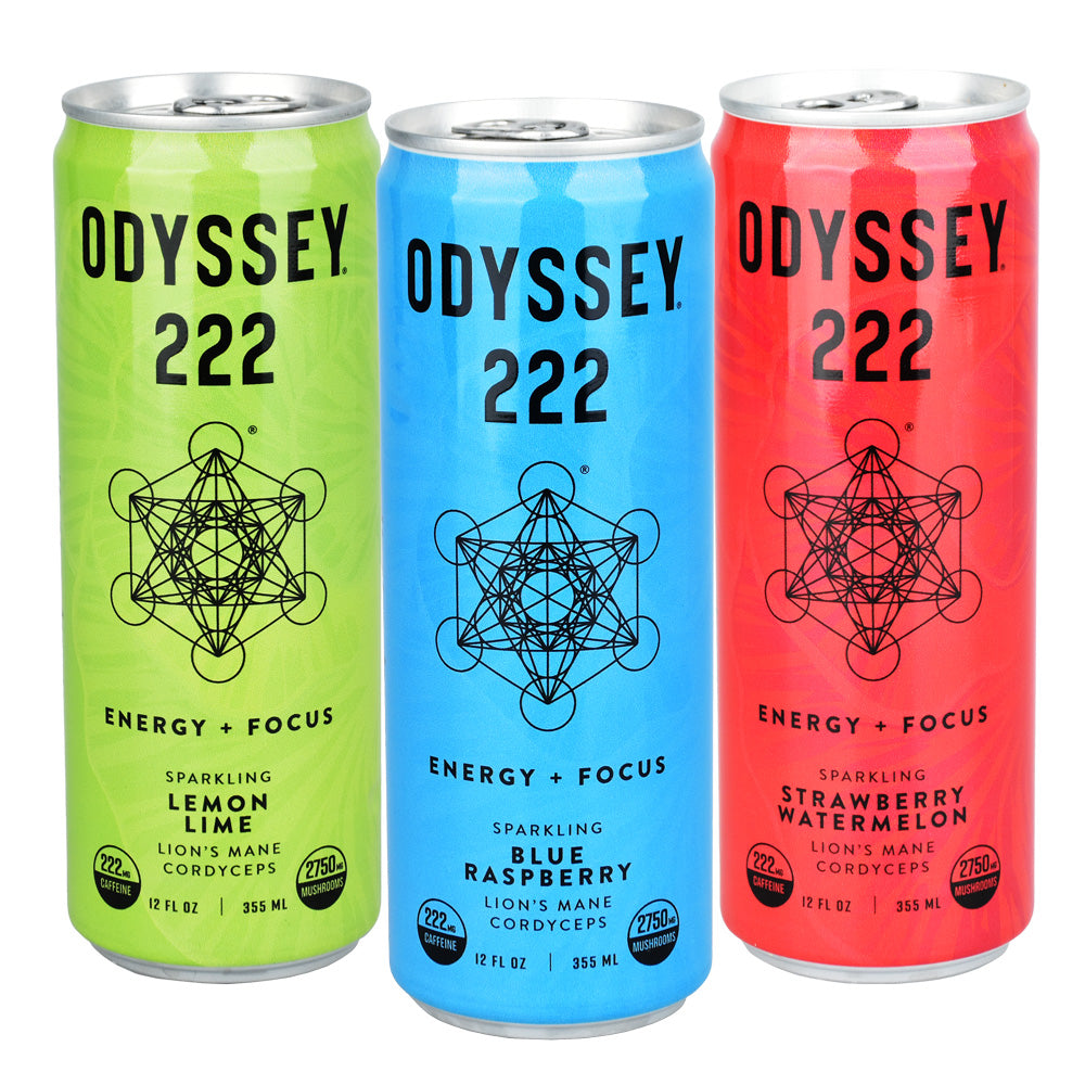 Odyssey Mushroom 222 Elixir – 12oz / Assorted Flavors 12PC CASE –