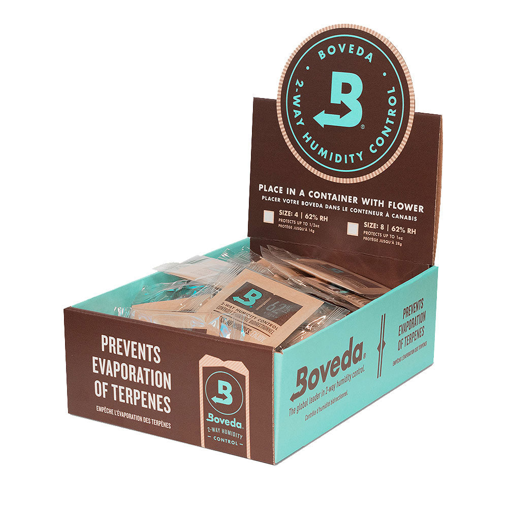 Boveda 2-Way Humidity Control – 62% / 4g 125 PC DISPLAY –